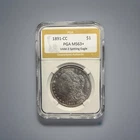 1891-CC Morgan Dollar $1 VAM-3 Spitting Eagle Rare Carson City