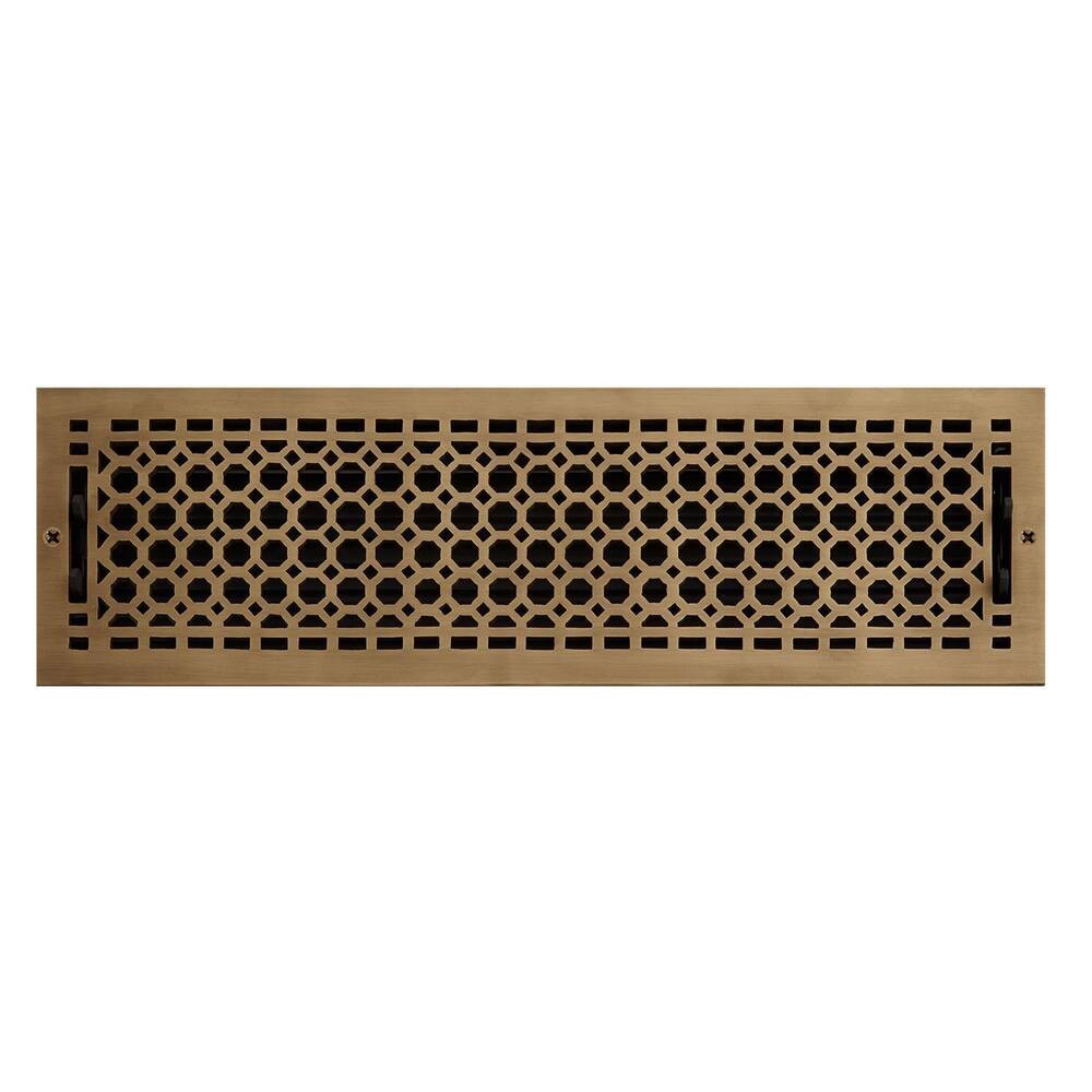 Signature Hardware SH551177AB HV-1016-630-AB Brass Wall Pre-Drilled Register 3490₽