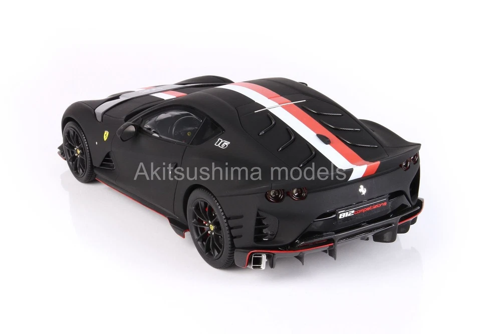 BBR BBR1218 1/12 Ferrari 812 Competizione Nero Opaco Edizione Limitata 56pcs 1: - Immagine 4 di 4