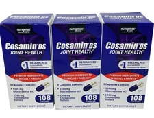 Cosamin DS Joint Health Supplement Pain Stiffness Capsules 108 Each Lot of 3