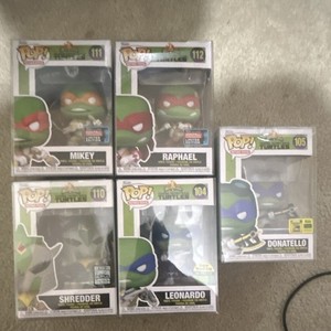 Funko Pop! TMNT Retro Toys 5-Pack Shredder & Turtles #104-105-110-112