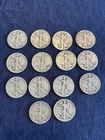 Walking Liberty Half Dollar Lot, 14 Coins, Circulated