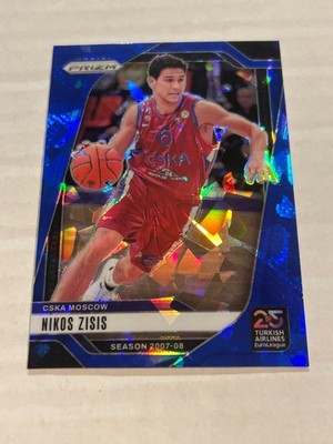 2024-25 PRIZM EUROLEAGUE NIKOS ZISIS 21/125 BLUE ICE CSKA MOSCOW SP C2