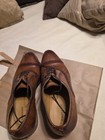 Magnanni Brown Leather Shoes Brown Cap Toe Men Size 7.5 Mint Conditions Must SEE — photo 3