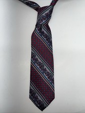 vintage haband of paterson new jersey mens tie 100% silk made in USA paisley