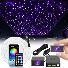600x 1.5m Fiber Optic RGBW Car Star Lights Split Starlight Headliner Light Kit