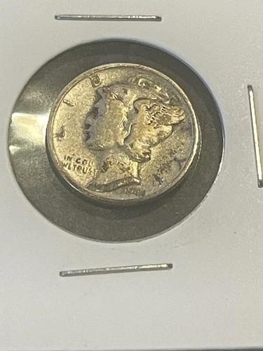 1944-S circulated 90% silver Mercury dime X2780