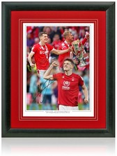Ryan Yates Nottingham Forest Captain Hand Signed Promotion Montage 23x19in Frame