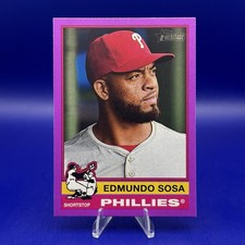2025 Topps Heritage Edmundo Sosa Light Purple #250 Philadelphia Phillies