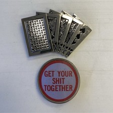 Westside Metal Interchangeable Belt Buckle Gambling Casino Motivational Shiny