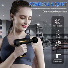 Portable Massage Gun Mini   Deep Tissue Massager, Lightweight  Rechargeable
