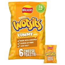 Walkers Wotsits Cheese Toastie Multipack Snacks Crisps 6 x 12g  PACK OF 4 - 24 
