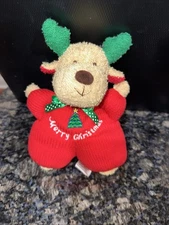 Soft Dreams Prestige Toys Thermal MErry CHristmas Reindeer Lovey Rattle 90s NEW