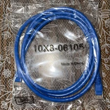 Cat6 Blue Ethernet Patch Cable (UL) E188630 24AWG- 10X8-06105
