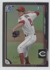 2015 Bowman Draft Chrome Asia Exclusive Black Refractor Jimmy Herget #30 0b3