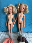 Two Vintage Marx Sindy Dolls Original Floral Dress Pedigree Blonde 1970s — photo 8