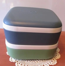 New Pampered Chef Bento Lunch Box Set Without Band 5" x 6"