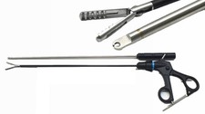 LAPROSCOPIC ENDO CLINCH GRASPER AND HOOK TYPE KNOT PUSHER INST ADDLER ISO CERT M
