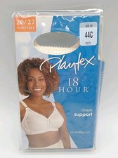 Playtex 18 Hour Wireless Bra 44C White New