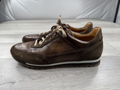 Magnanni Serrano Shoes Brown Mens Leather & Suede Sneaker Size 11 Portugal