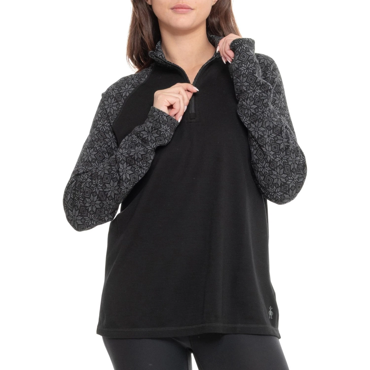 SmartWool Women's (Size 3X) Classic Thermal Base Layer Top Merino Wool 1/4 Zip