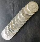 Lot of 10 50c Franklin Silver Half Dollars