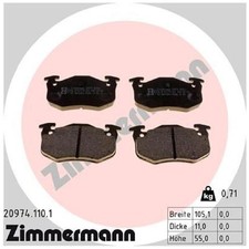Satz Bremsbeläge Bremsklötze hinten für Renault Megane 1 BA0/1 EA0/1 | 842942