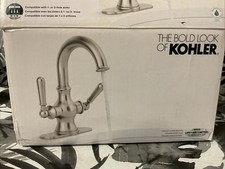 Kohler Capilano 2-Handle Centerset Bathroom Faucet Brushed Nickel AS IS