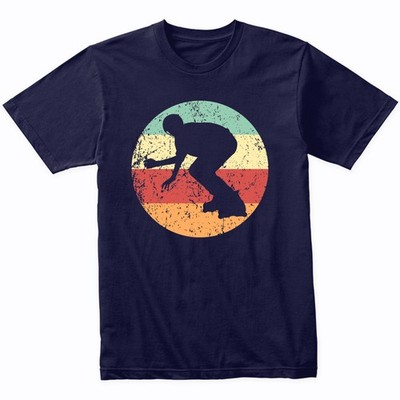Inline Skating Shirt - Vintage Retro Skater T-Shirt - Retro Colors