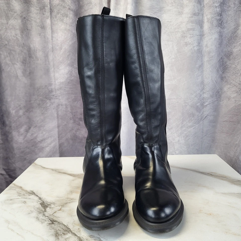 Dr. Martens Chianna Knee High Zip Boots Women's US Size 7 Black - Image 3 of 4