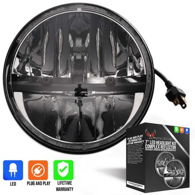 Eagle Lights 7'' Complex Reflector LED Headlight for Harley-Davidson and Indian
