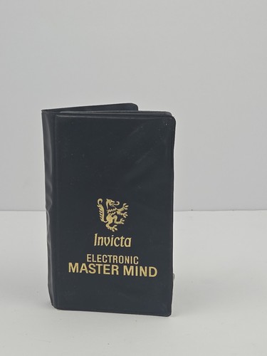 Invicta Master Mind Handheld Electronic Game & Case 1977 Tested - Picture 2 of 5