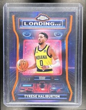 2025-26 Topps Chrome Tyrese Haliburton Loading Orange Refractor #/25 Pacers