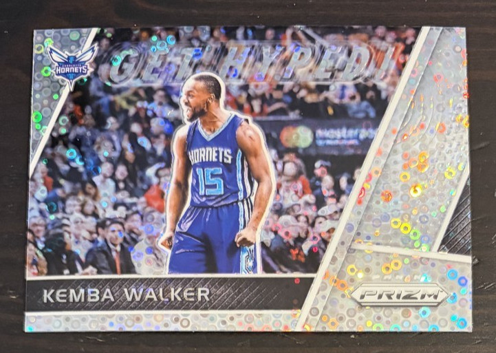 2017-18 Panini Prizm KEMBA WALKER Get Hyped Disco Prizm #GH-KW Hornets