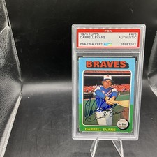 1975 Topps Darrell Evans Signed Braves Card PSA DNA Authentic Auto