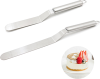 2 StüCk Winkelpalette Edelstahl Set 6 8 Zoll Tortenmesser Tortenspachtel Kuchen