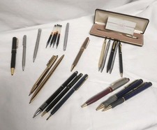 Vtg Cross Pen/pencil Lot Silver  Gold Plated Unbranded Vtg Advertisment Pens..
