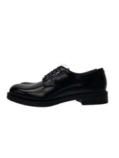 PRADA Dress Shoes DNC115 UK Size 6 Black Leather Logo