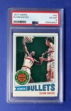 1977 Topps Elvin Hayes Washington Bullets #40 PSA 6 EX-MT