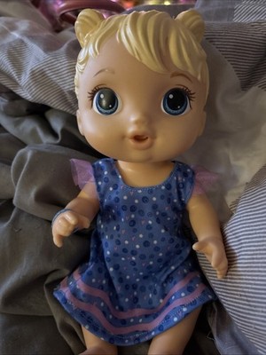 2018 Baby Alive Baby Lil Sounds: Interactive Blonde Hair Doll 10 Sounds Works