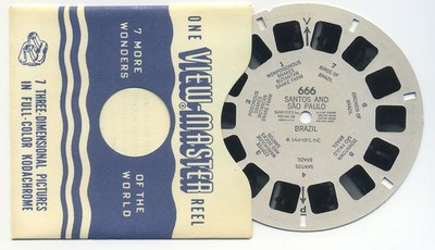 Santos and Sao Paulo Brazil 1940's View-Master Reel 666