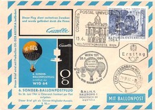 865860) Austria Lot of 5 Balloon Post Receipts/Cards Look!!!