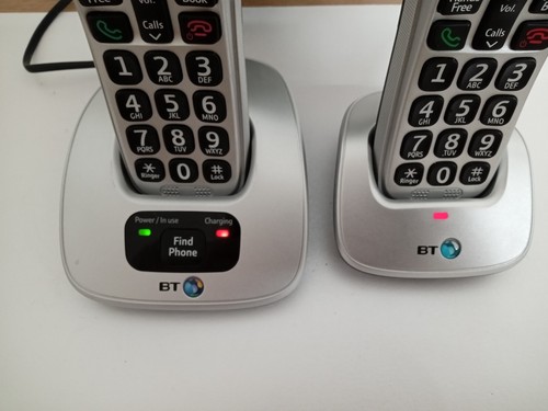 BT 4000 Big Button Twin Cordless Landline Phone Set With Nuisance Call Blocker - Photo 2/5