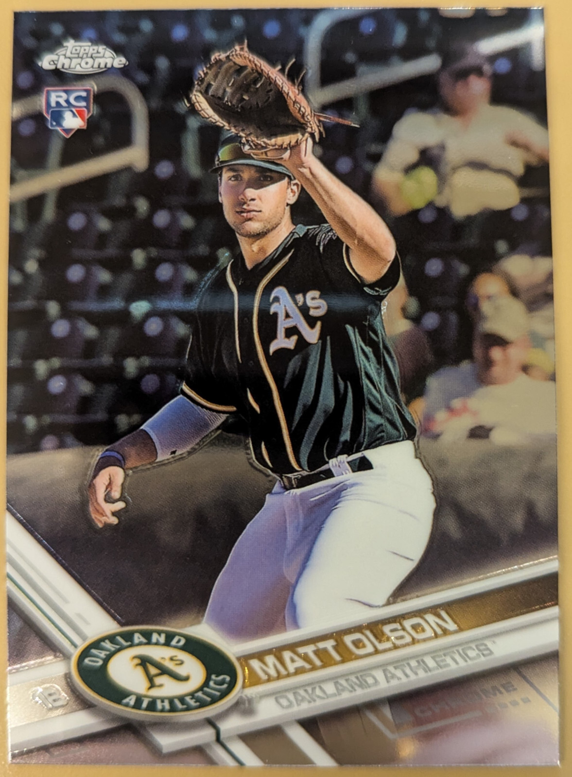 2017 Topps Chrome Baseball #98 Matt Olson Rookie Card RC