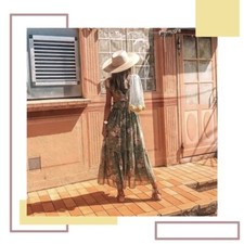 Zara Floral Tiered Midi Dress Size Medium Ref 7893 180 RRP £59.99