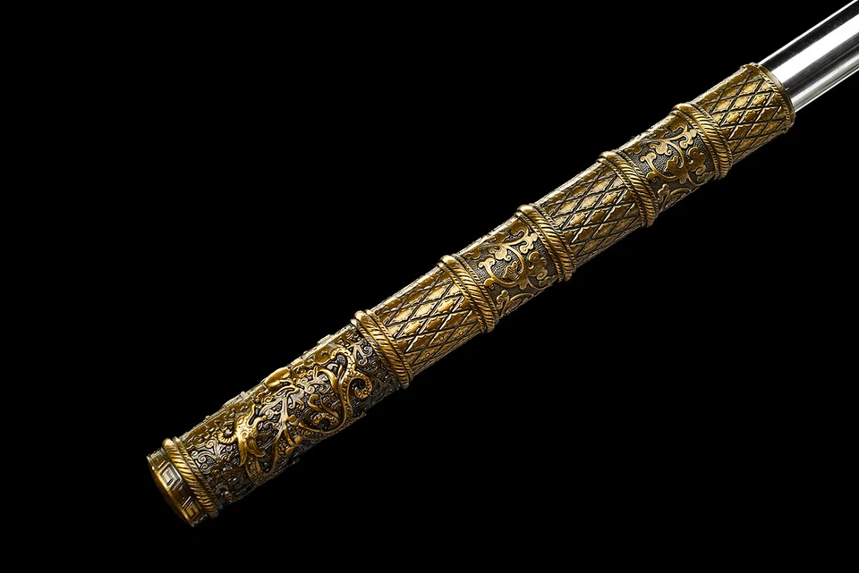 59" Golden Cudgel Chinese Wukong's Stick Monkey King Weapon Stainless Steel - Image 3 of 4