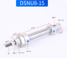 New 1PC DSNU-8-15-P-A Double Acting Mini Pneumatic Components Cylinder