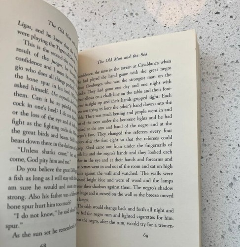 The Old Man and the Sea Ernest Hemingway Vintage 1952 Paperback Writing In Front - Picture 5 of 5