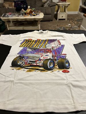 Vintage Joe Gaerte 1996 Racing Tee Shirt Sz M Rochester IN Single Stitched