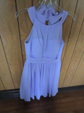 AZAZIE=GIRLS LAVENDAR= KNEE LENGTH= CHIFFON DRESS= SZ.C